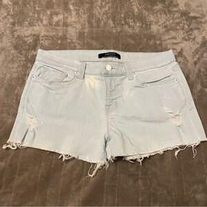 J Brand Light Wash Distressed Jean Shorts size 27